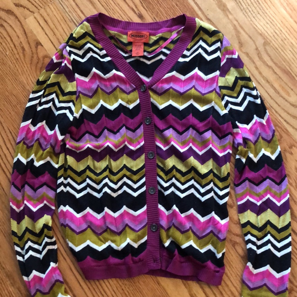 Missoni Chevron Cardigan Sweater